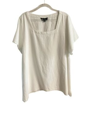 Jones New York Linen Blend Tunic Top